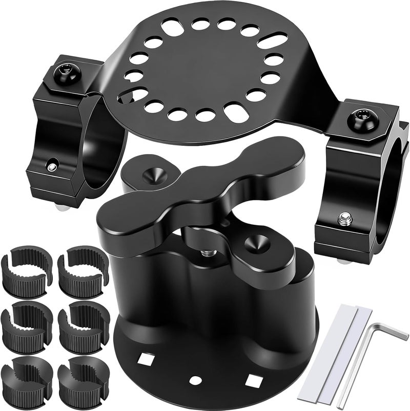 Drieaco Upgrade RX-DLX-PM Gas Can Pack Mount, Fuel Water Tank Mount Oil Can Holder Gasoline Pack Fuel Container Mounting Bracket Kit for UTV SXS ATV Golf Cart Jeep Motorcycle Truck Snowbike Snowmobile - Image 1